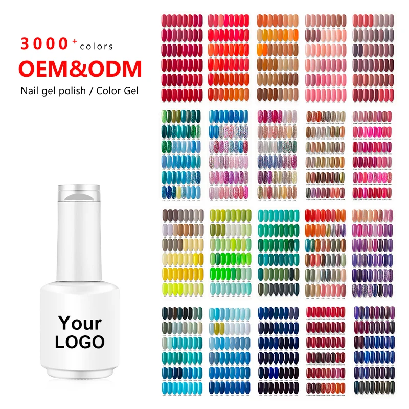 3000 Classic Color Nail Gel Polish Glue New Fashion Color gel polish for nails Manicure OEM