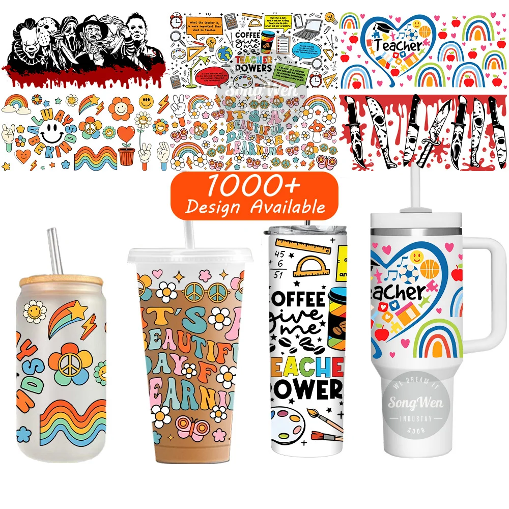 Wholesale uv dtf cup wrap transfers 16oz Princess Transfer Paperhello kitty uv dtf cup wrap transfers Uv Dtf Sticker For Cups