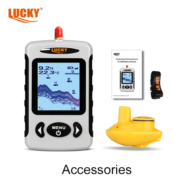 Lucky fish finder FF718-W 2.2 inch Dot-Matrix Display with Type W wireless sensor