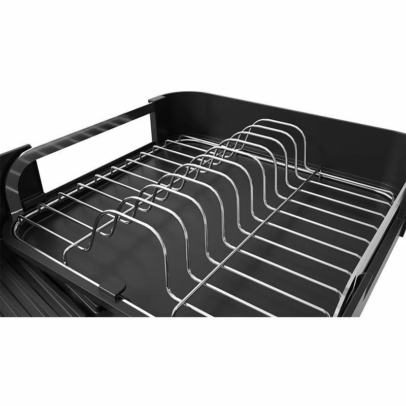 WIREKING Extendable Kitchen Dish Drainer Rack Stainless Steel Kitchen Dish Rack for Kitchen Storage Shelf Rack