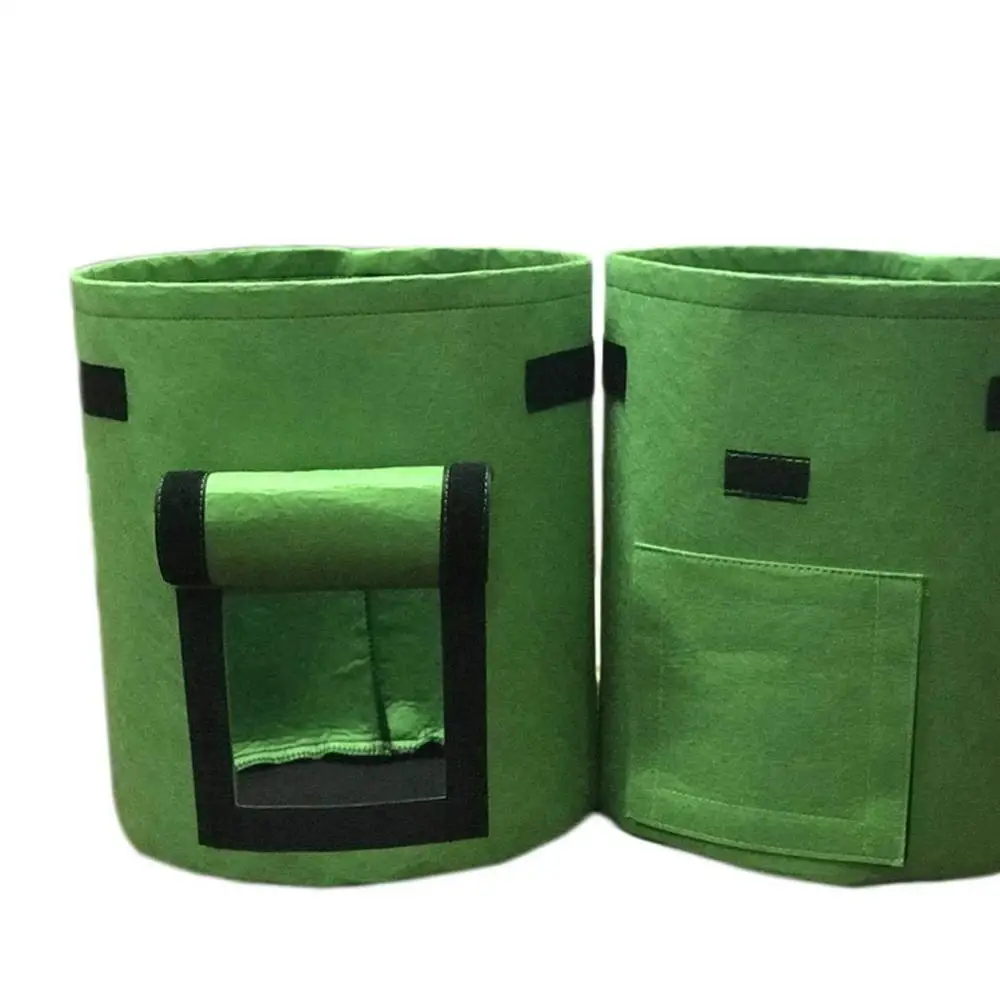 Customized 2 3 5 7 10 gal grow planter pot non-woven geo pot non woven geotextile planting grow bags 3 gallon fabric grow pots