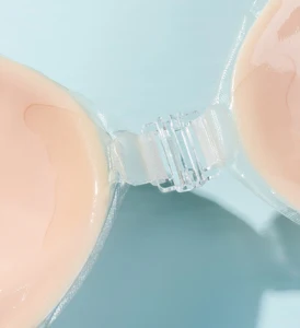 Invisible Double Sided Adhesive Sticky Silicone Insert Bra Lifting Opaque Women Seamless Reusable Silicone Adhesive Bra