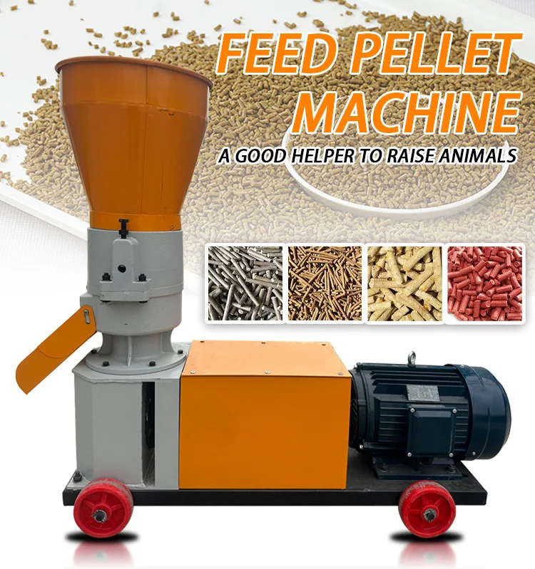 Animal Cattle Chicken Broiler Concentrate Feed Food Granule Maker Poultry Pellet Making Machine For Fish