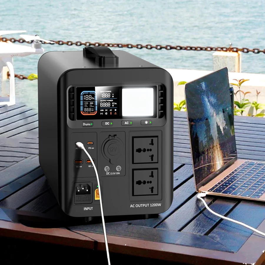 Outdoor Charging 2400W Power Station Generators Lifepo4 2400W Solar Mobile  Portable Power Station For Home
