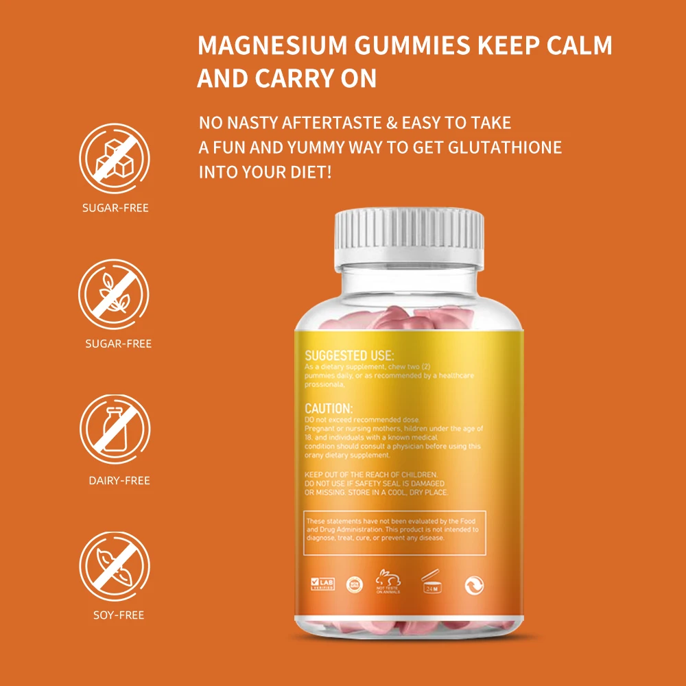Natural Flavor Gummy Supplement Magnesium Citrate Gummies for Promotes Healthy Relaxation