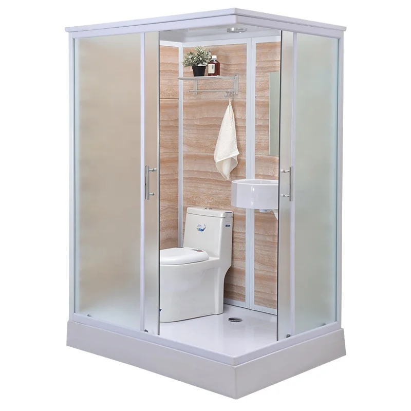 Cheap Portable Full Bath Integrated Shower Cabins Prefab Shower Room Units
