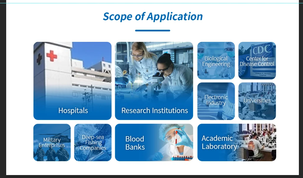 Factory Direct Supply  Freezer Laboratory -80 Ultra Low Temperature Freezer Medical Fridge Refrigerator For Laboratory