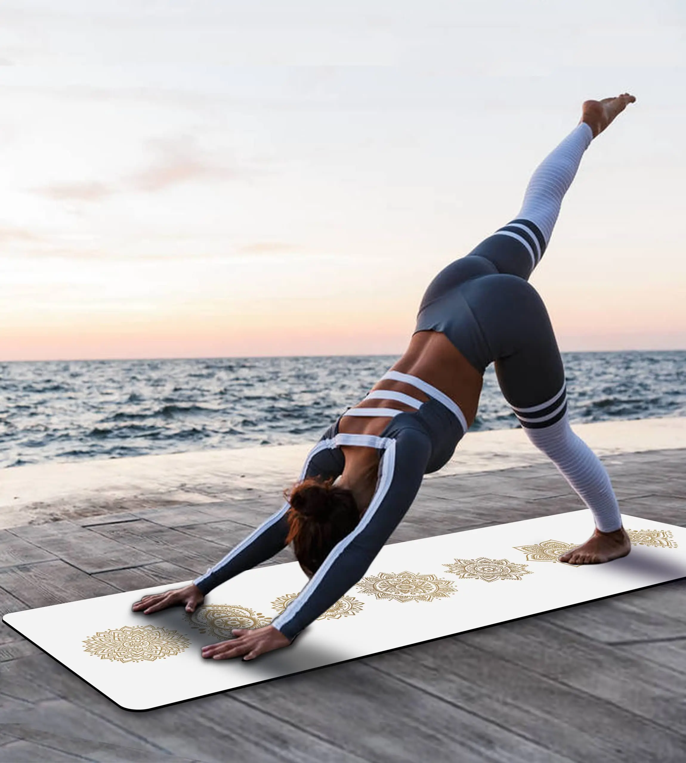 Factory Price Plush Absorbs Water Instantly 3mm Easy To Carry Suede Yoga Mat
