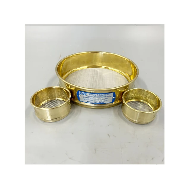 Opening size 2.8mm Stainless steel sieve Dia. 200mm 8inch Soil Cement Aggregate Sand Test Brass Testing Sieve