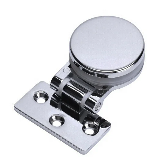 DL-519 zinc alloy round glass door hinge shower hinge connector