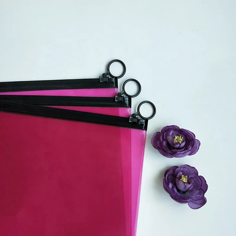 Pink Frosted Zipper Leggings Packaging Bags Horizontal Plastic Bags with Frosted-Zipper for Packed Leggings New Design