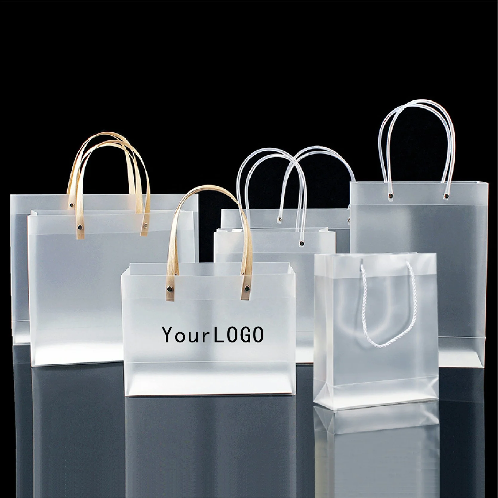 
China Print LOGO custom plastic garment bags 