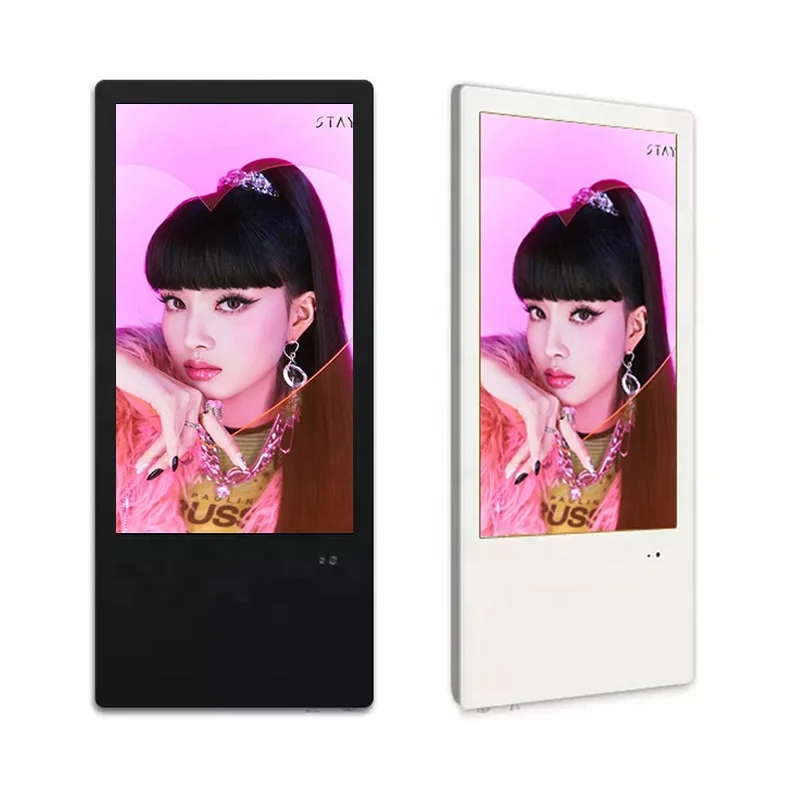 Advertising Players Elevator Advertisement Screen Vertical Monitor Digital Signage Elevator Display Screen Super Slim LCD Screen