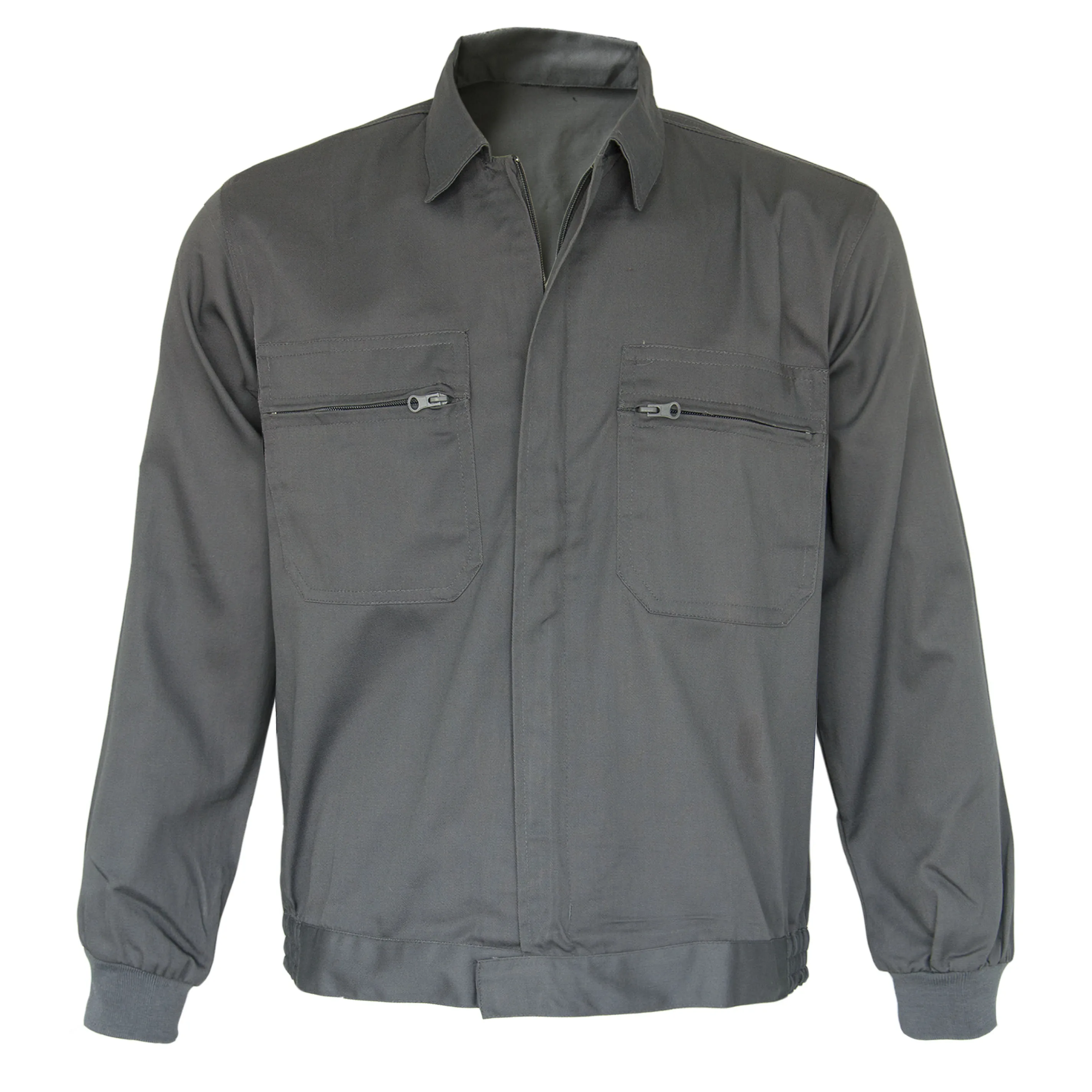 
Оптовая продажа, Высококачественная Мужская Рабочая куртка с воротником рубашкой и скрытой нейлоновой застежкой молнией, дешевая мужская защитная одежда  (1600191747579)
