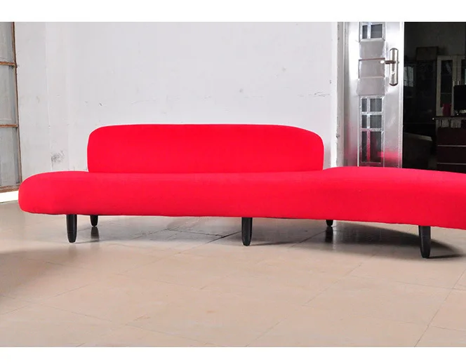 Nordic style sofa furniture modern living room lobby simple curved sofa relax area