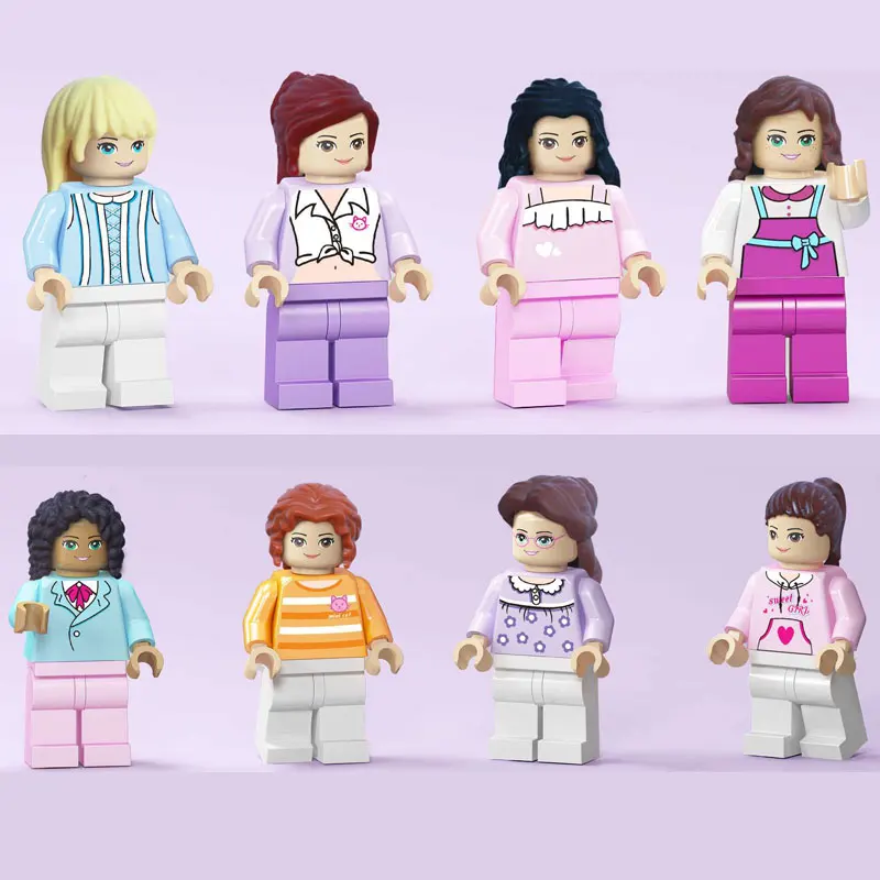 4CM Mini building block figure Party Cake topper Candy toys Figure for Children Birthday gift