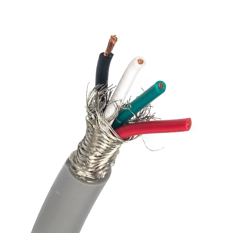 AWM Style 2464 80c 300v VW-1 24 AWG 4 Core Shielded Control Cable Multi Core Wire UL Electric Cable