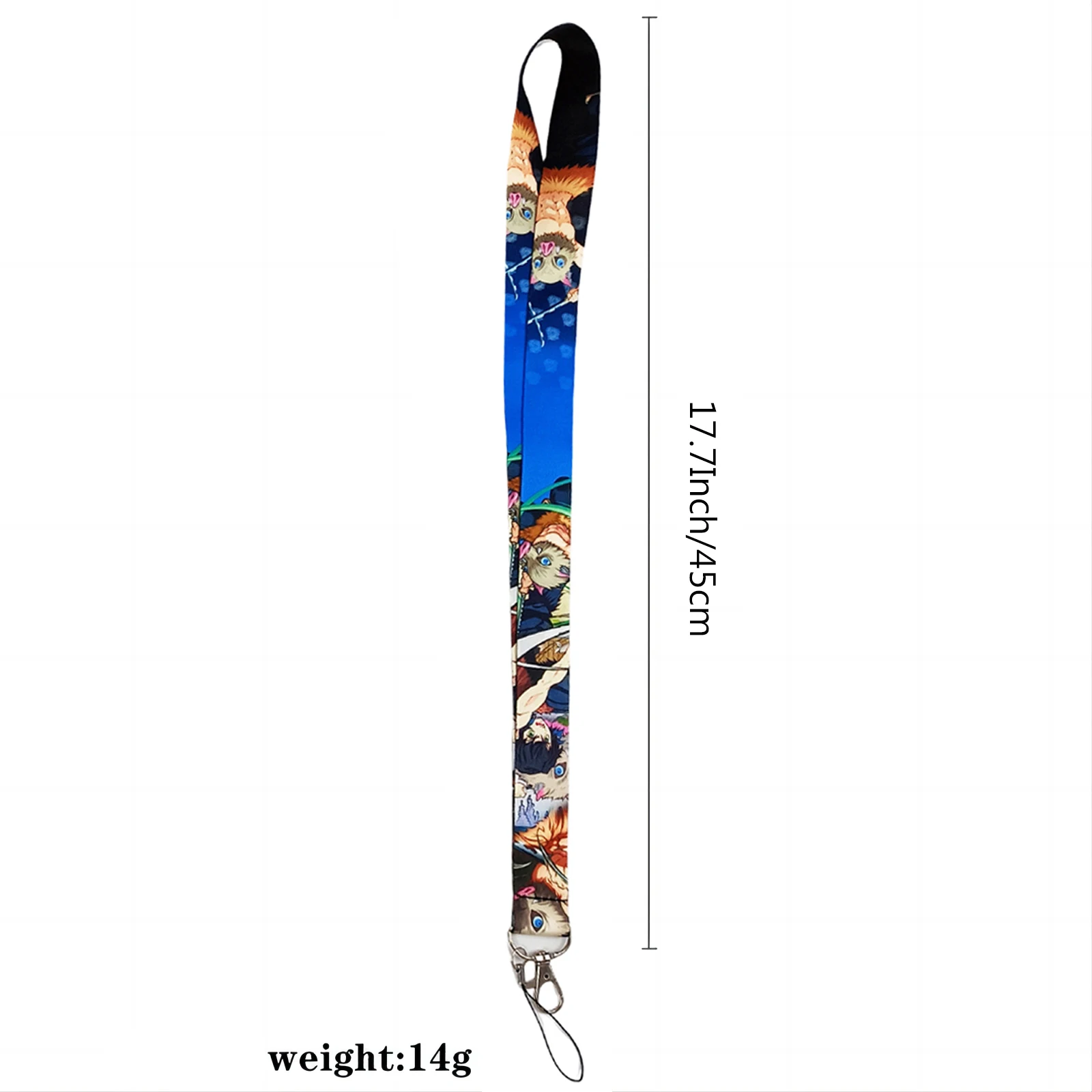 Design Demon Slayer  Neck Lanyard Anime Printed Pattern Strap ID Card Key Phone Keychain Lanyards for Fans