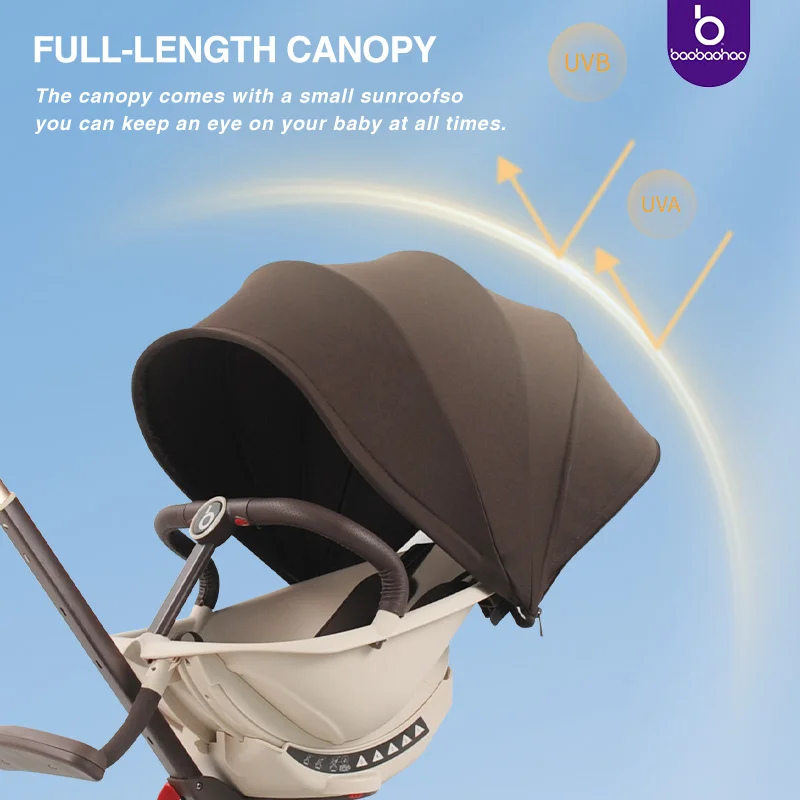 Baby stroller travel system light weight airplane kids stroller babys luggage egg 360 stroller leather ready to ship