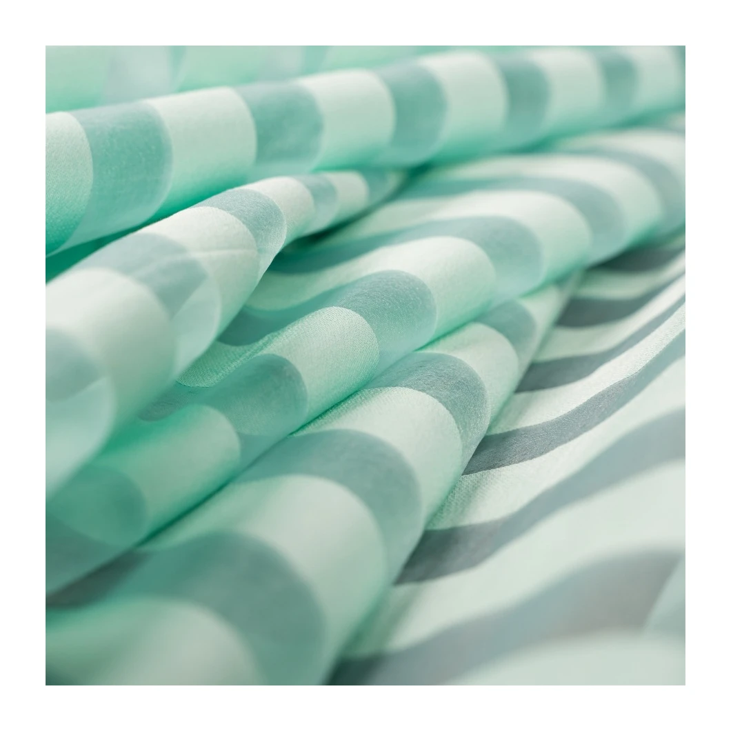 Zebra line striped decorative Plain Fabric 100Polyester Fabric mesh Net Fabric Organza