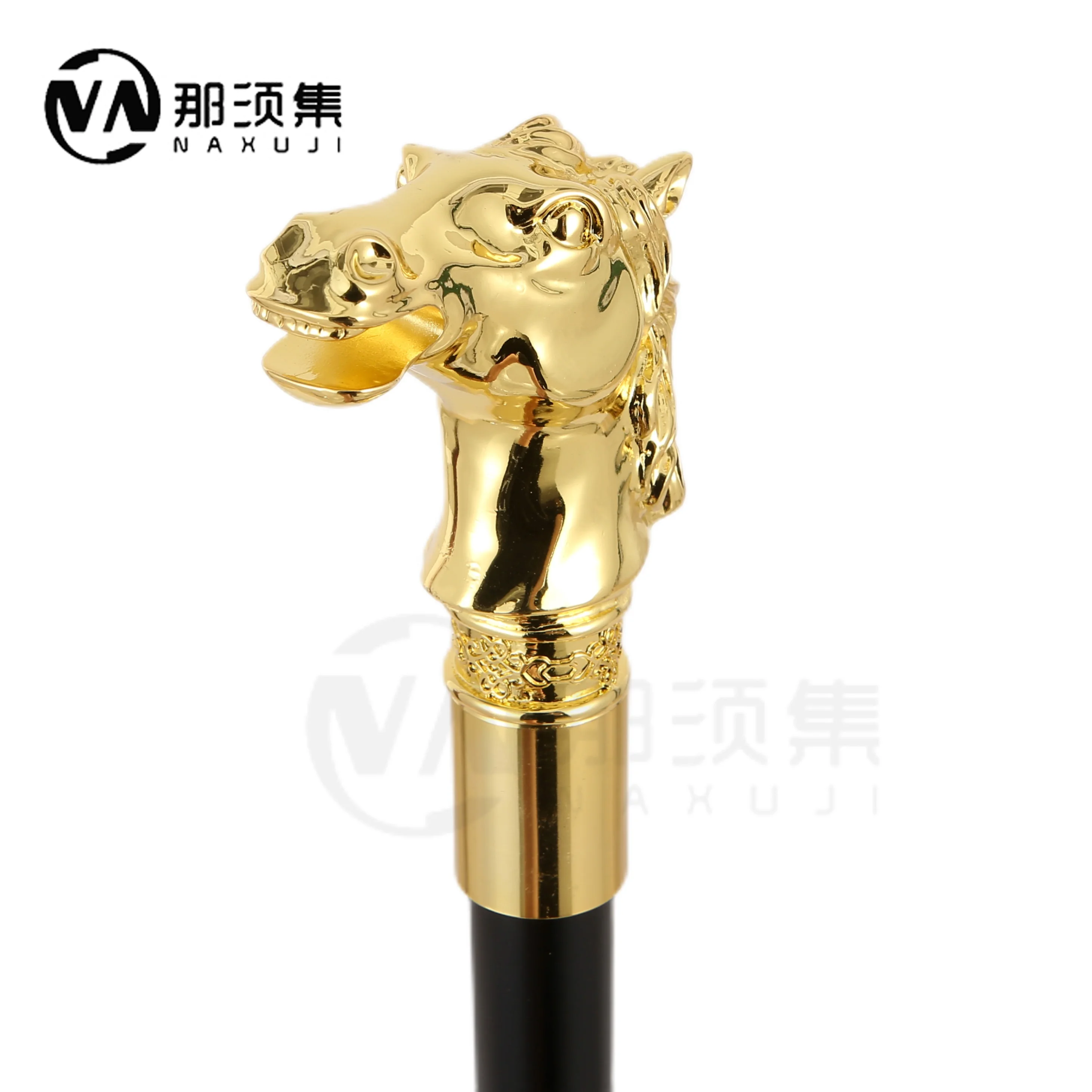 New designDelicate dragon horse head handle model Luxury Walking Sticks Party Fashion Stick Decorative Cospaly Cane Crosier 96cm