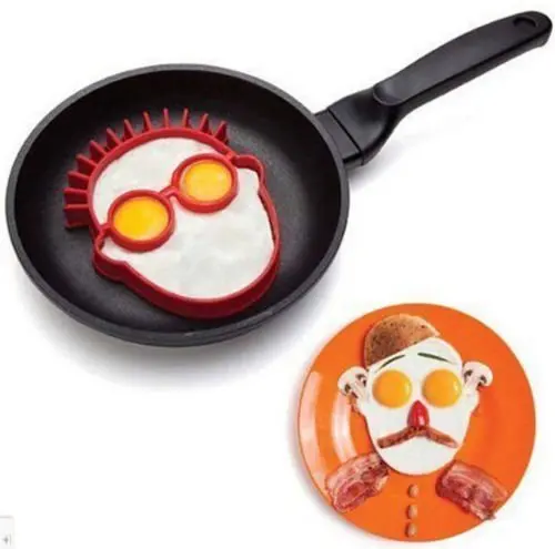 Silicone Fried Egg Ring Mold Reusable Non Stick Silicone Fried Egg Molds Pancake Rings