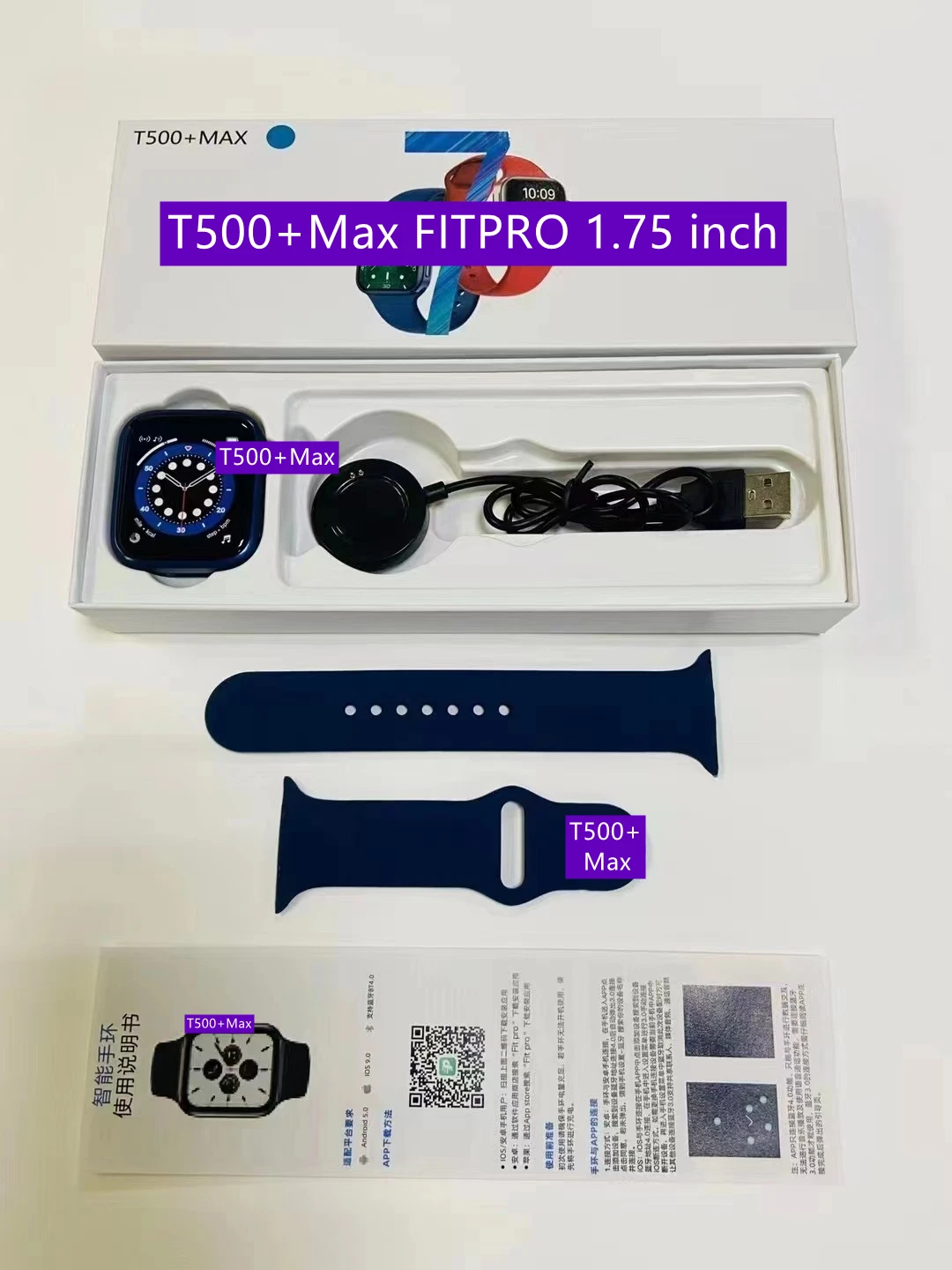 T500+max smart watch series 7 montre waterproof smartwatch plus t500 pro max seri 7 iwo reloj inteligente