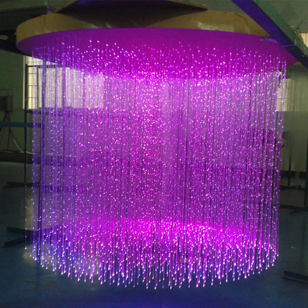 LED water curtain optic fiber light