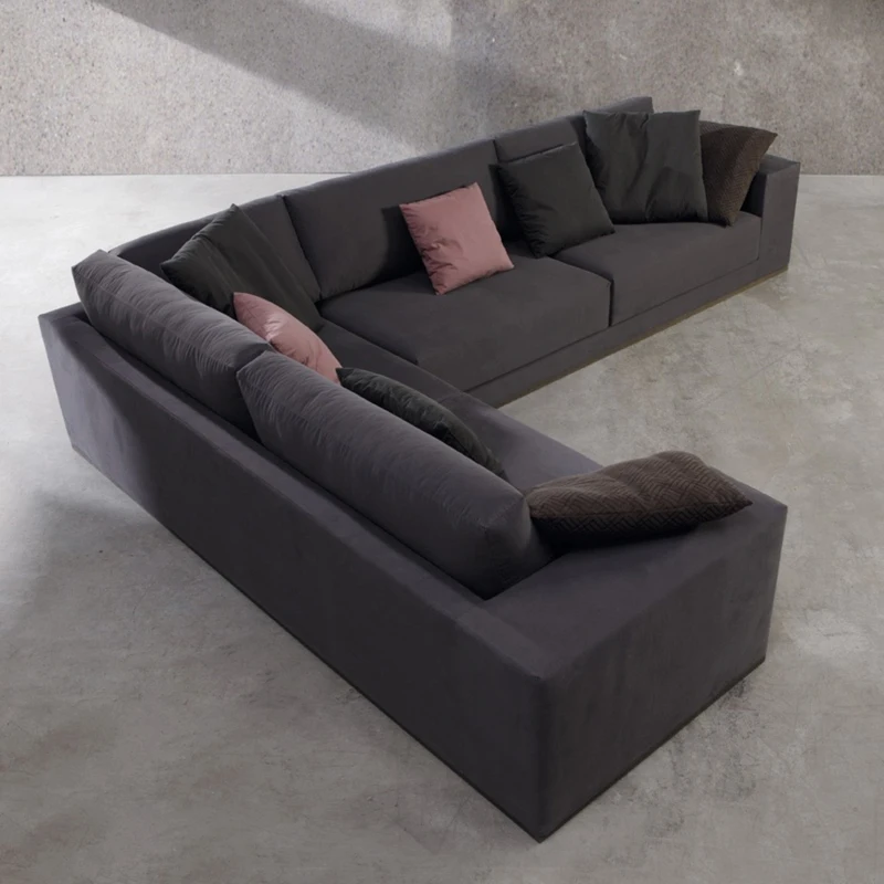 Customized L Shaped Corner Fabric luxury sofa bed furniture living room two seater cama Sofa Bed