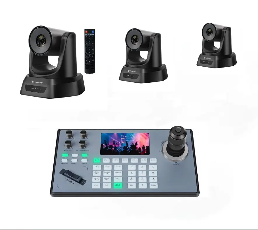 20x NDI PoE система видеоконференцсвязи с Full HD IP/3G-SDI/HDM1/USB3.0 PTZ камерой и клавиатурой Джойстик контроллер