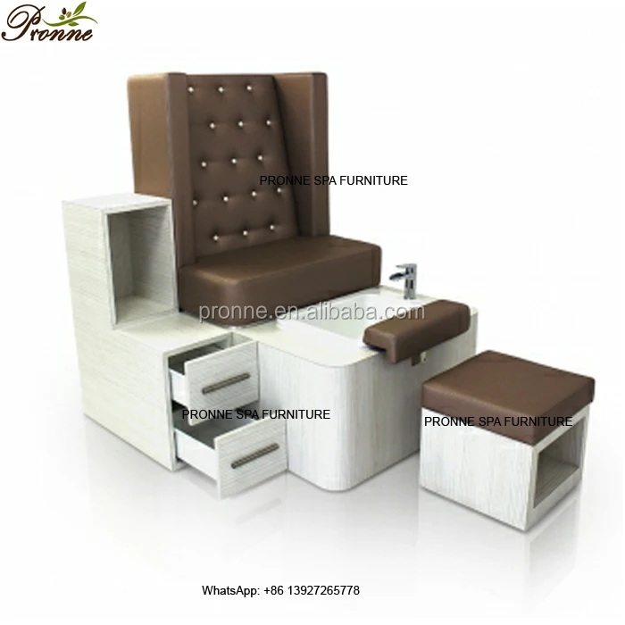 Germany Beauty Salon Classic Vibration Massage Wholesale Pedicure Chair With Stool