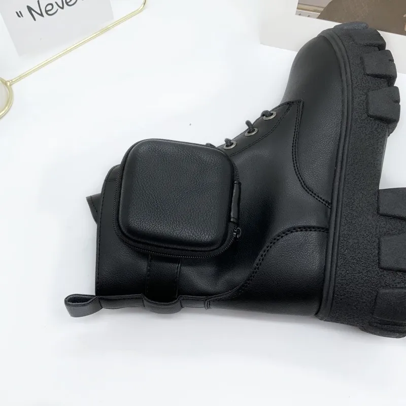 Most Popular Design Martin Boots Add PU High Top Women Fashion Shoe Ladies  Casual Boot