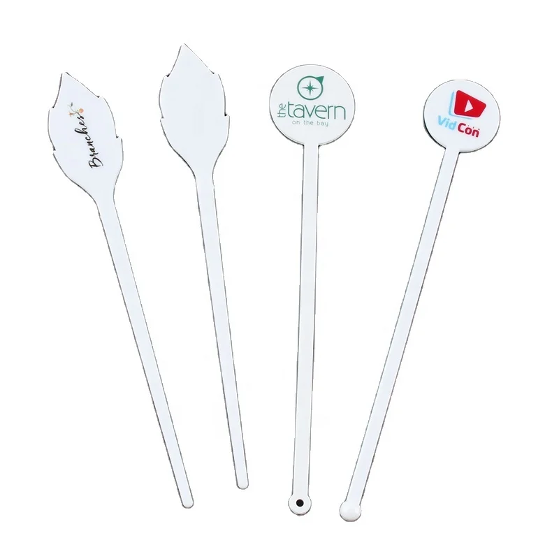 customized printing logo plastic stirrer