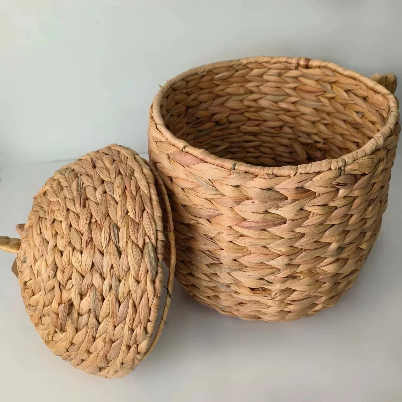 Gourd grass woven oval shape without handle storage basket toy storage basket miscellaneous storage basket multifunctionalbasket