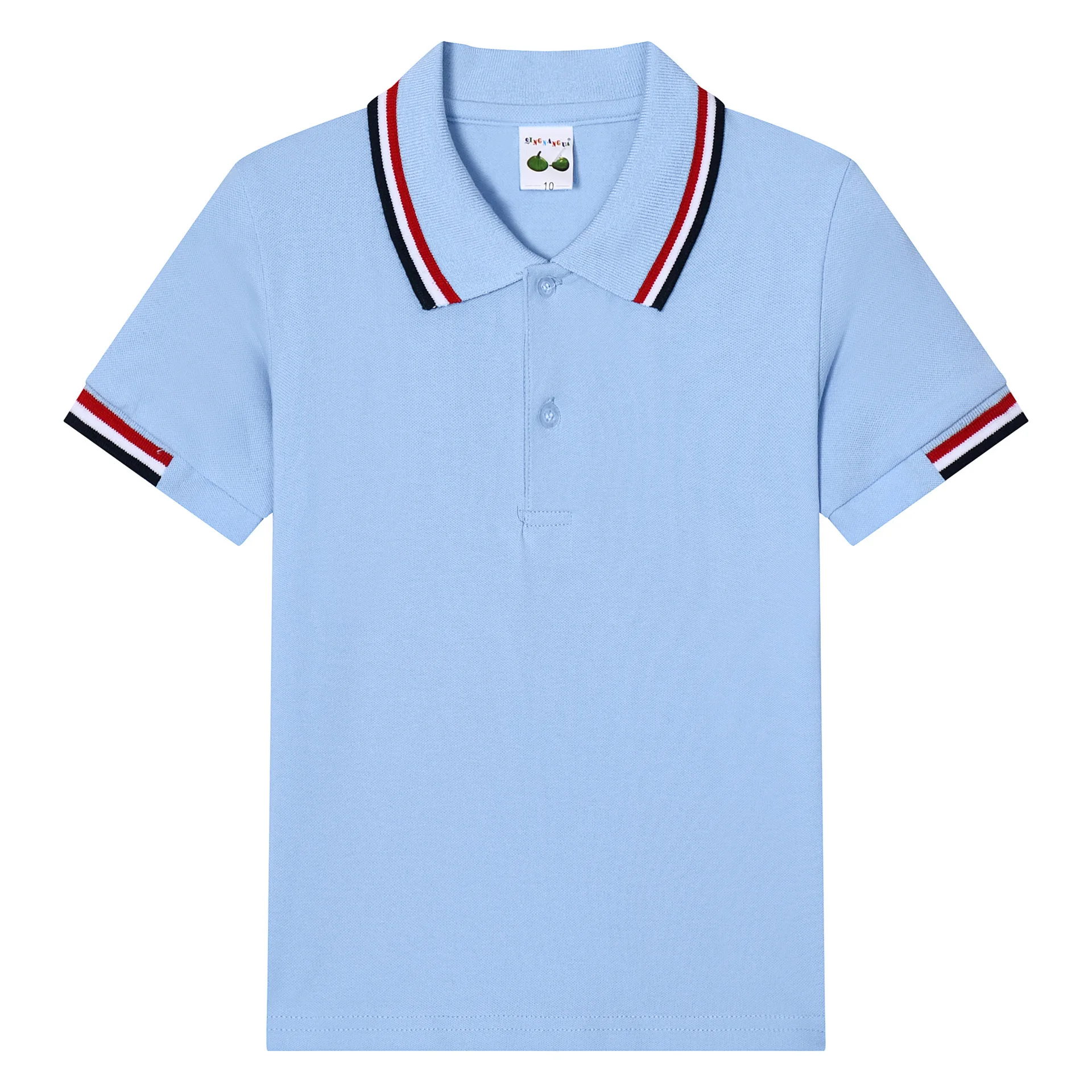 Kid Clothes Wholesale Custom Children School Uniform Polo Shirts Plain Cotton Short Sleevekids Boy Kids Shirts