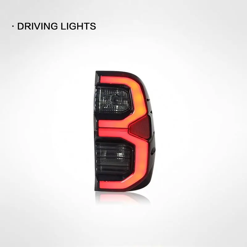 LINK-TO Tail Light Led Rear Car Lamp Normal Version Tail Lamp For Toyota Hilux 2015 2016 2017 2018 2019 2020 Taillights