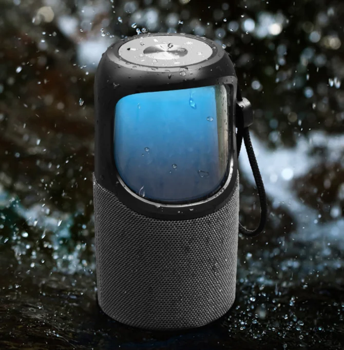 Best Gift Magic Lamp Wireless Speaker Fabric BT Speaker Support TF/USB/Hands-free Call