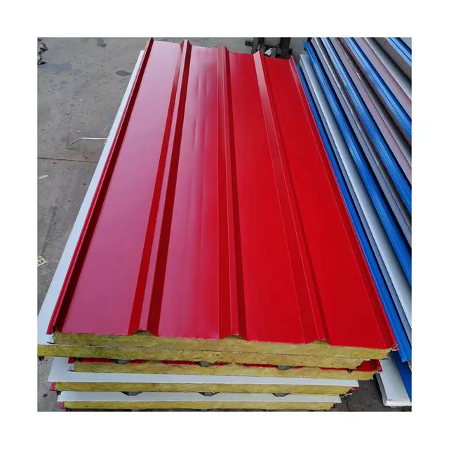 Rock wool panel sandwich