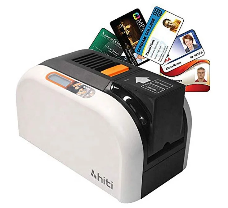 Single Dual-Side Hiti CS200e Plastic PVC Smart ID Card Printer for Student Member Worker Business Card