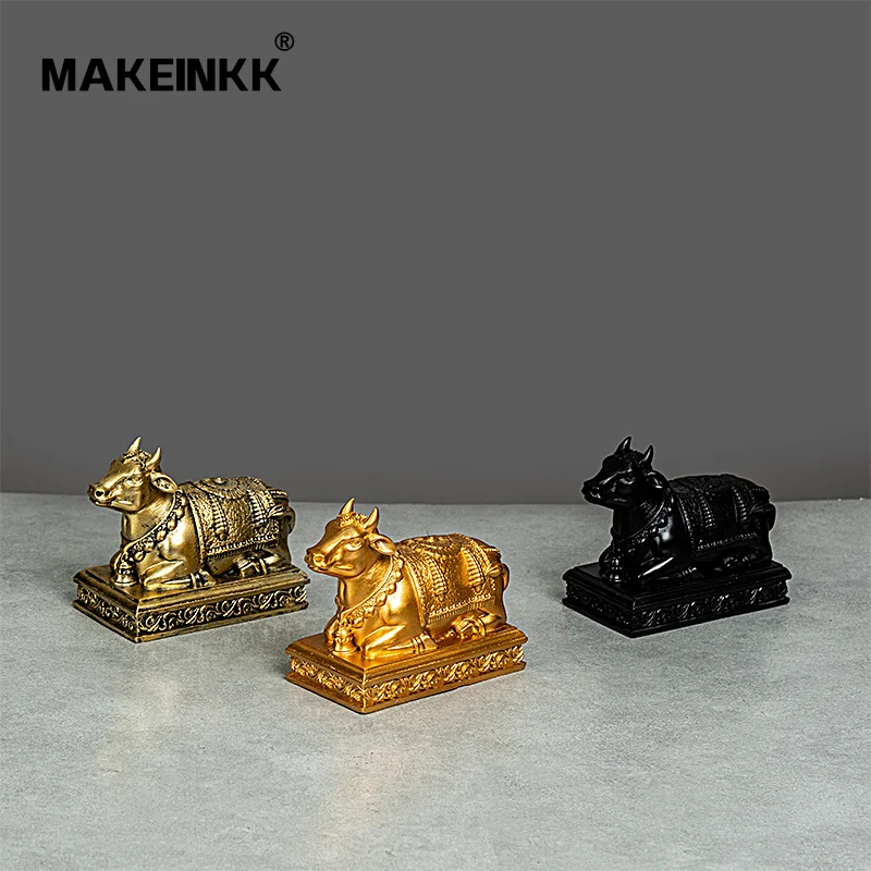 Hindu Temple For Home Indian  Shiva Linga With Five Hooded Snake Sculptures Figurine