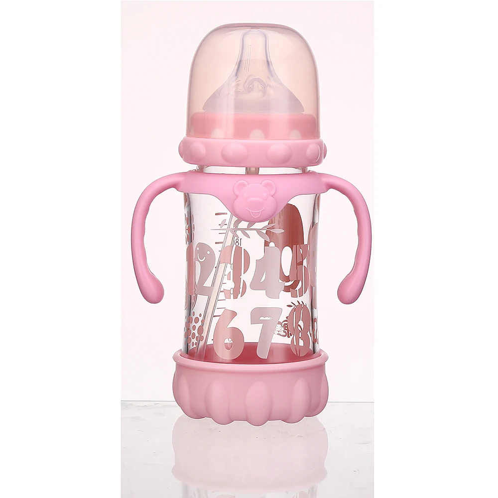 High Quality BPA Free Glass Baby Bottle,Safety Baby Product RK-3107