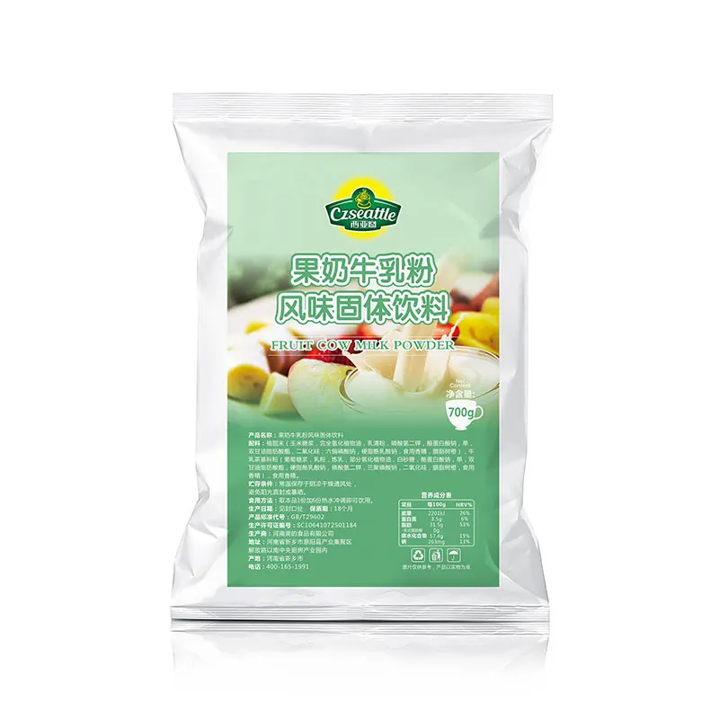 Czseattle Fruit cow milk powder fruit flavor drink & beverage instant milk powder for bubble tea ingredients