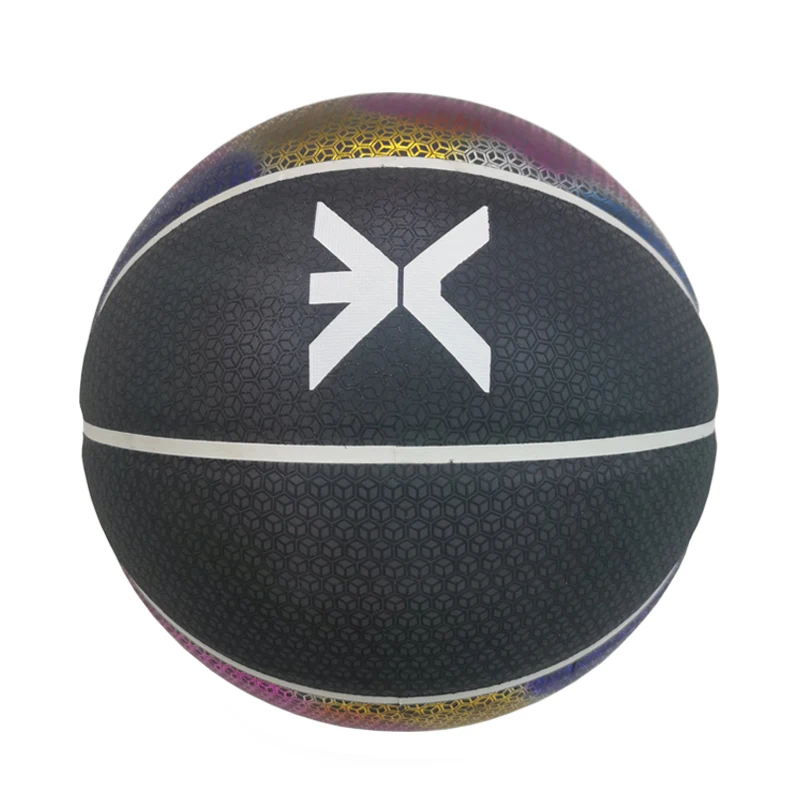 Luminous reflective basketball glow in the dark ball basketball
