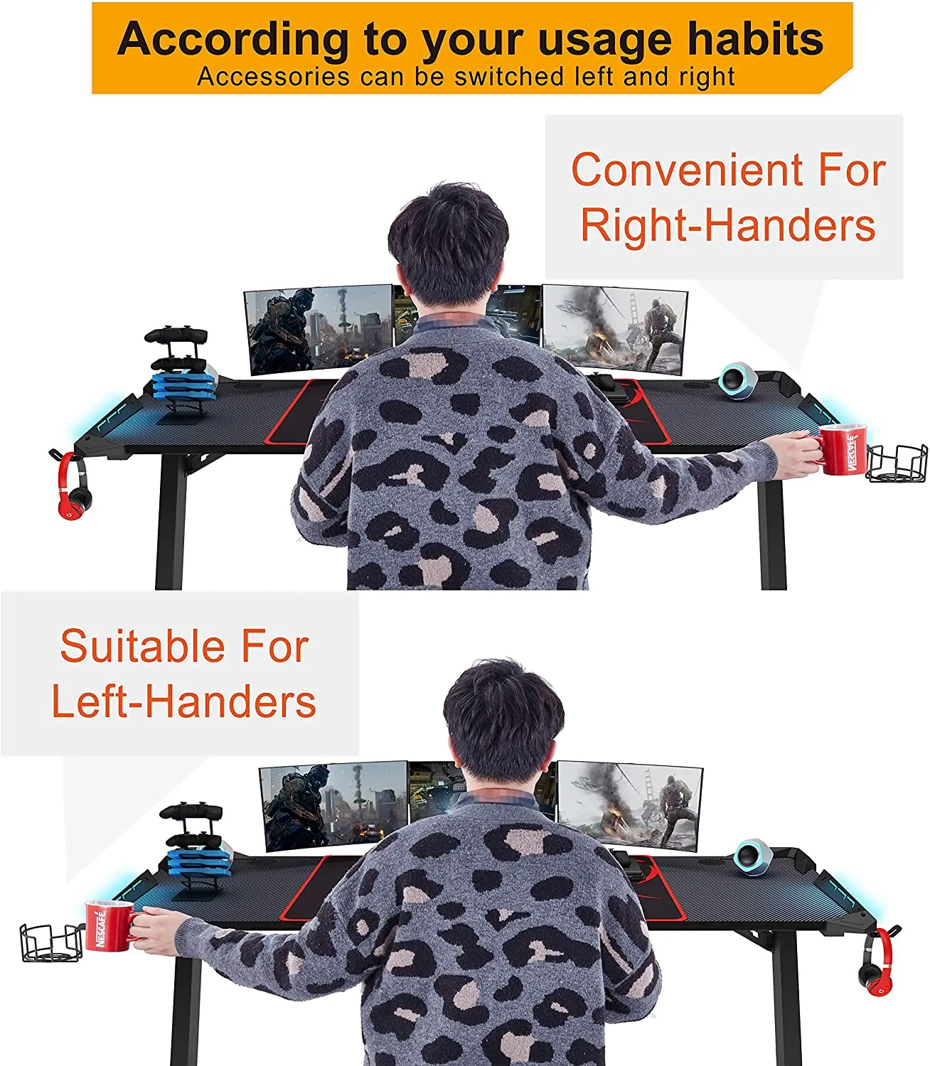 Wholesale Competitive Price Desks Gaming Ergonomic Gaming Computer Table PC Desk