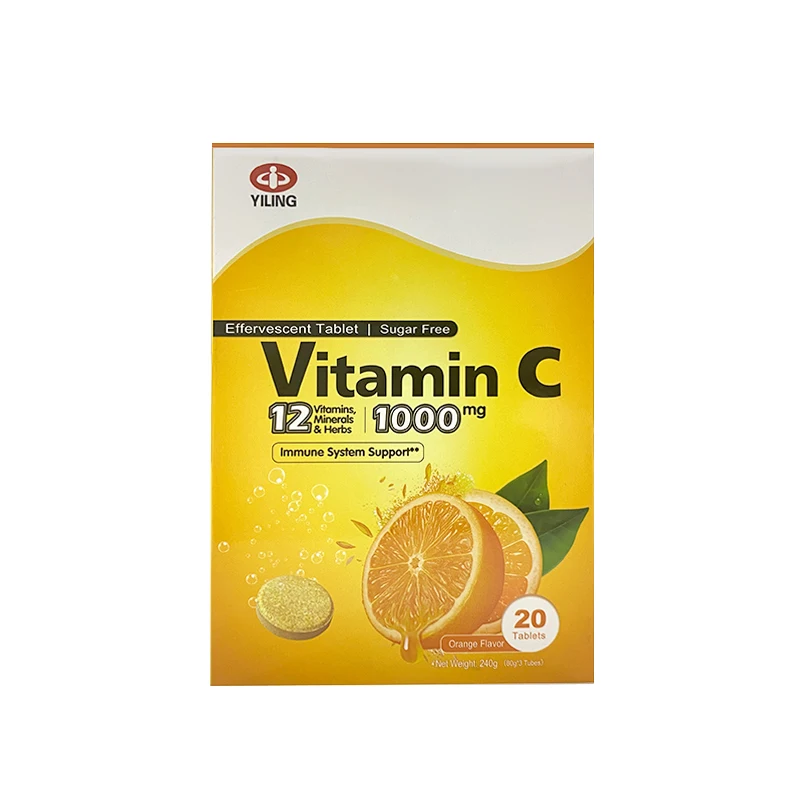 Yiling Vitamin C Effervescent Tablets Skin Whitening skin whitening iron absorption OEM Factory