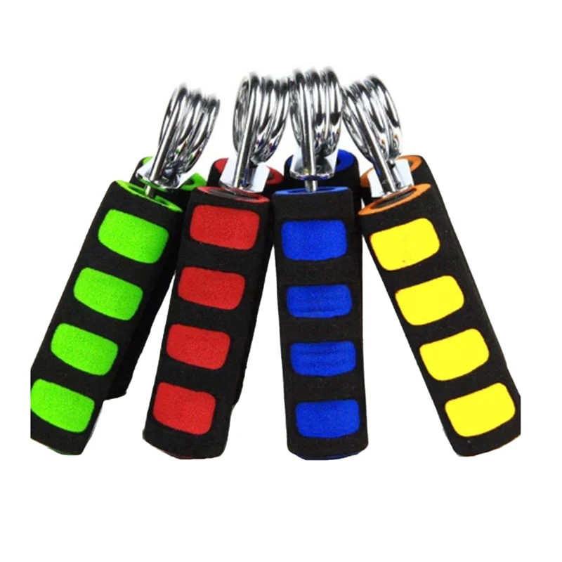 Heavy duty metal gym wrist arm muscle trainer exerciser soft foam handle hand grip strengthener
