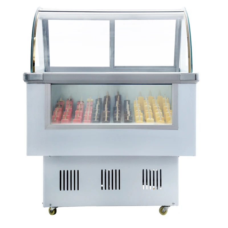 Manufacturer Italian Gelato Display Cabinet/ Ice Cream Display Freezer Showcase machine factory price