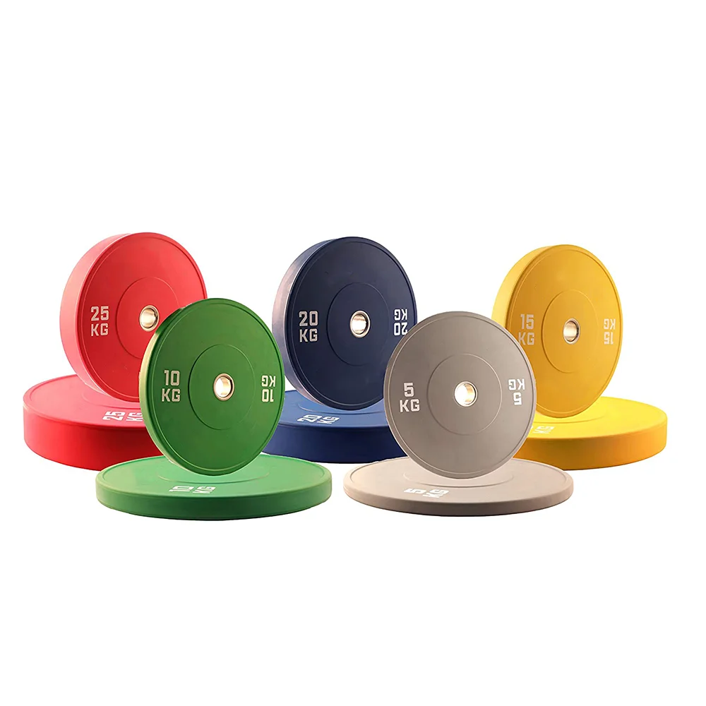 2021 hot selling wholesale custom logo rubber material bumper weight lifting plates