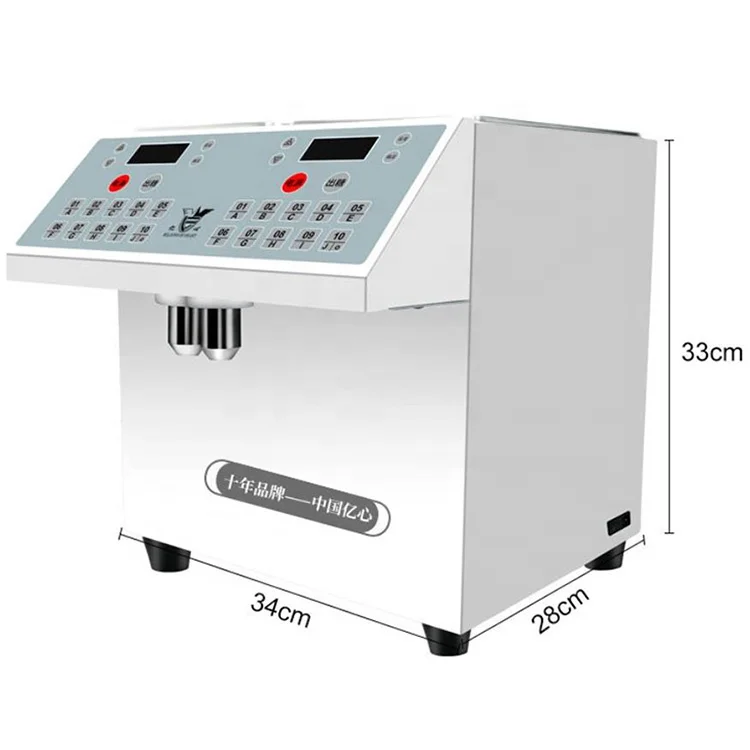 2021 New Arrival Double Tank 8L Digital Honey Sugar Fructose Syrup Dispenser Machine