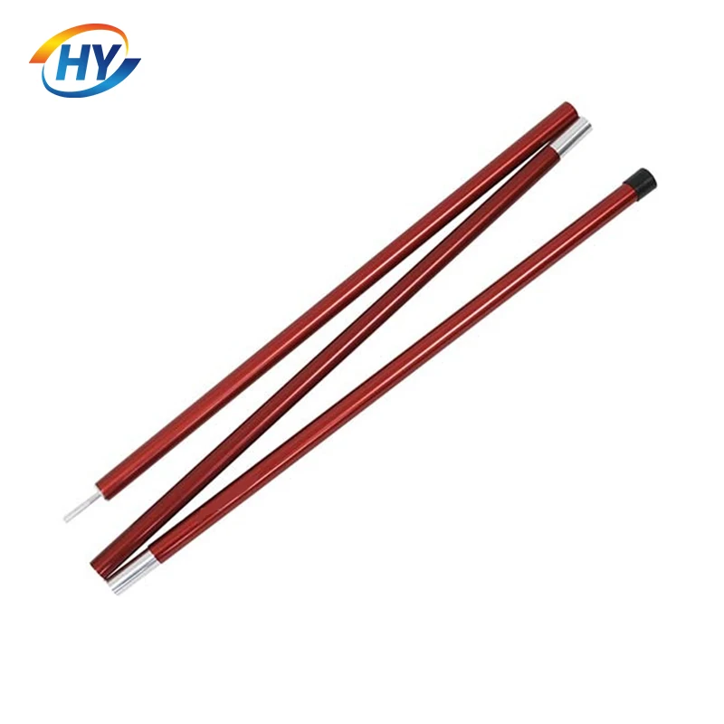 3003 5052 Colored Adjustable Aluminum Camping Tarp Pole Canopy Pole Customized Diameter Extruded Aluminum Tube / Pipe